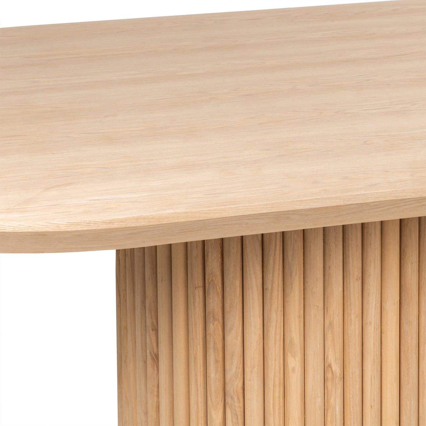 Jaguar Sun Oval Dining Table in Ash Wood - Tom Collins Home