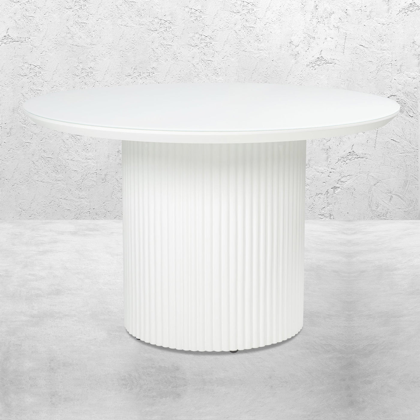 Jaguar Sun Round Dining Table with Glass Top - Tom Collins Home