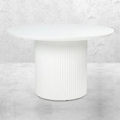 Jaguar Sun Round Dining Table with Glass Top - Tom Collins Home