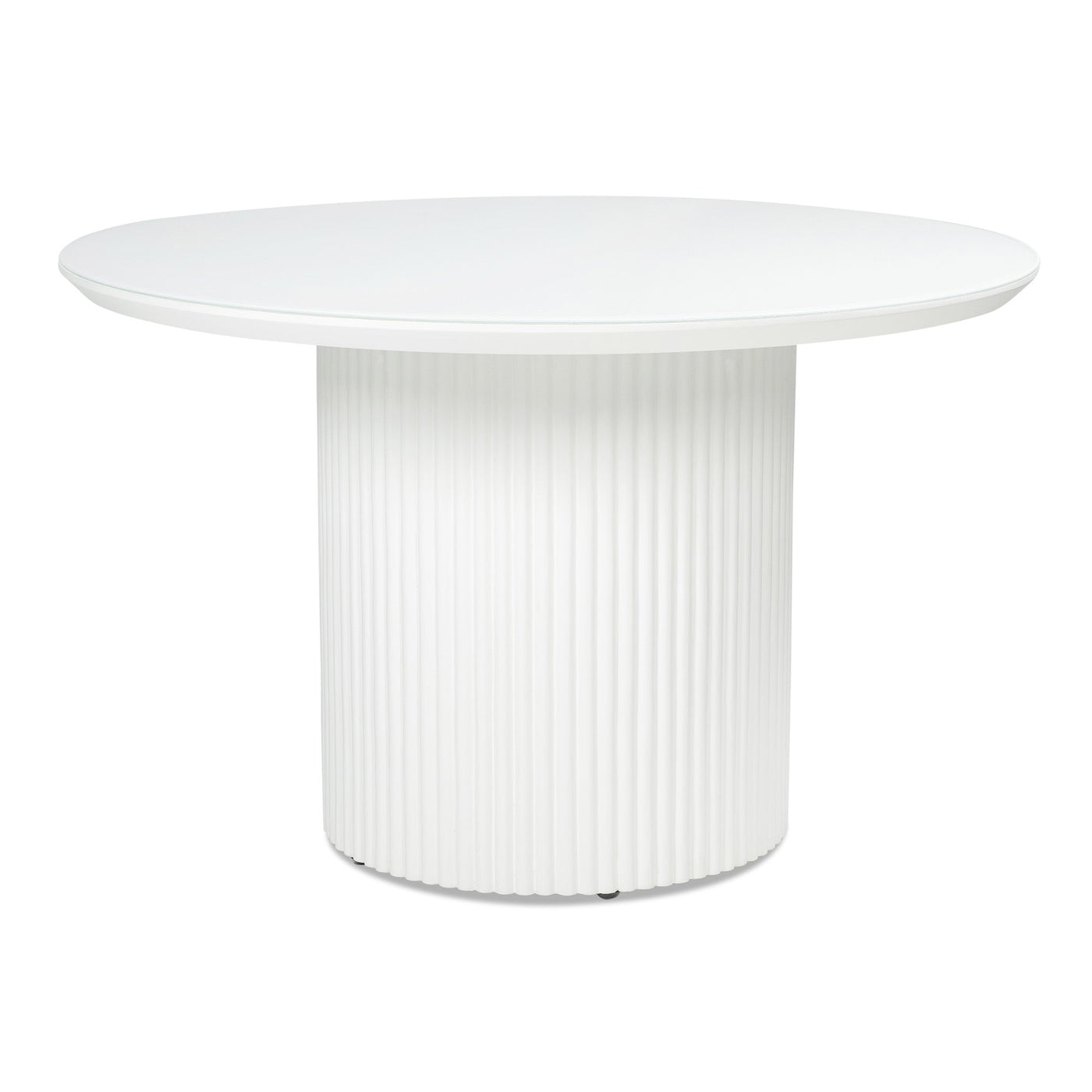 Jaguar Sun Round Dining Table with Glass Top - Tom Collins Home