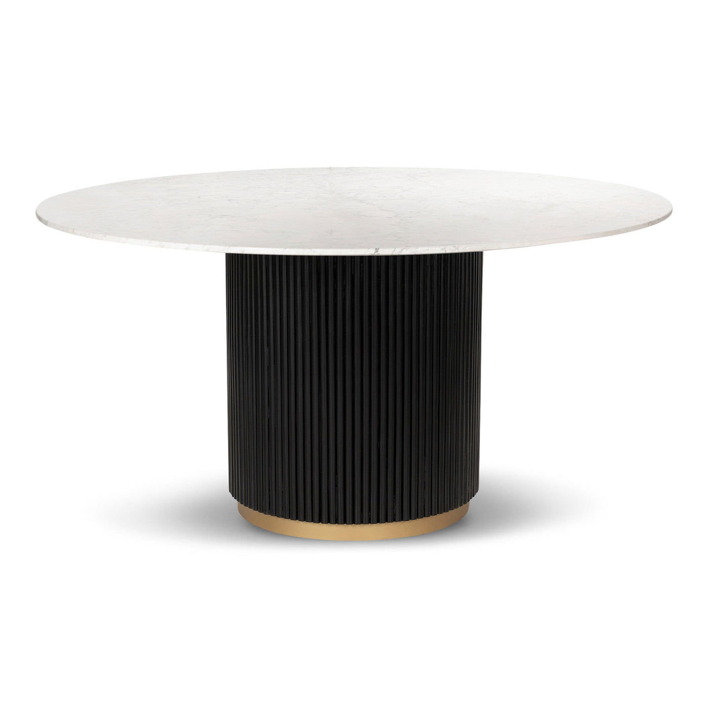 Jaguar Sun Round Dining Table with Marble Top - Tom Collins Home
