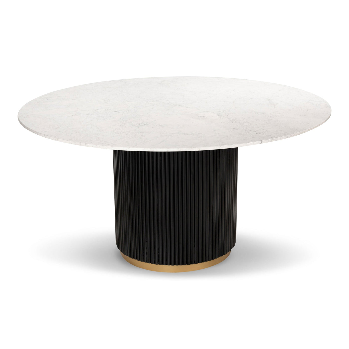 Jaguar Sun Round Dining Table with Marble Top - Tom Collins Home