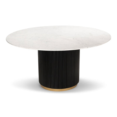 Jaguar Sun Round Dining Table with Marble Top - Tom Collins Home