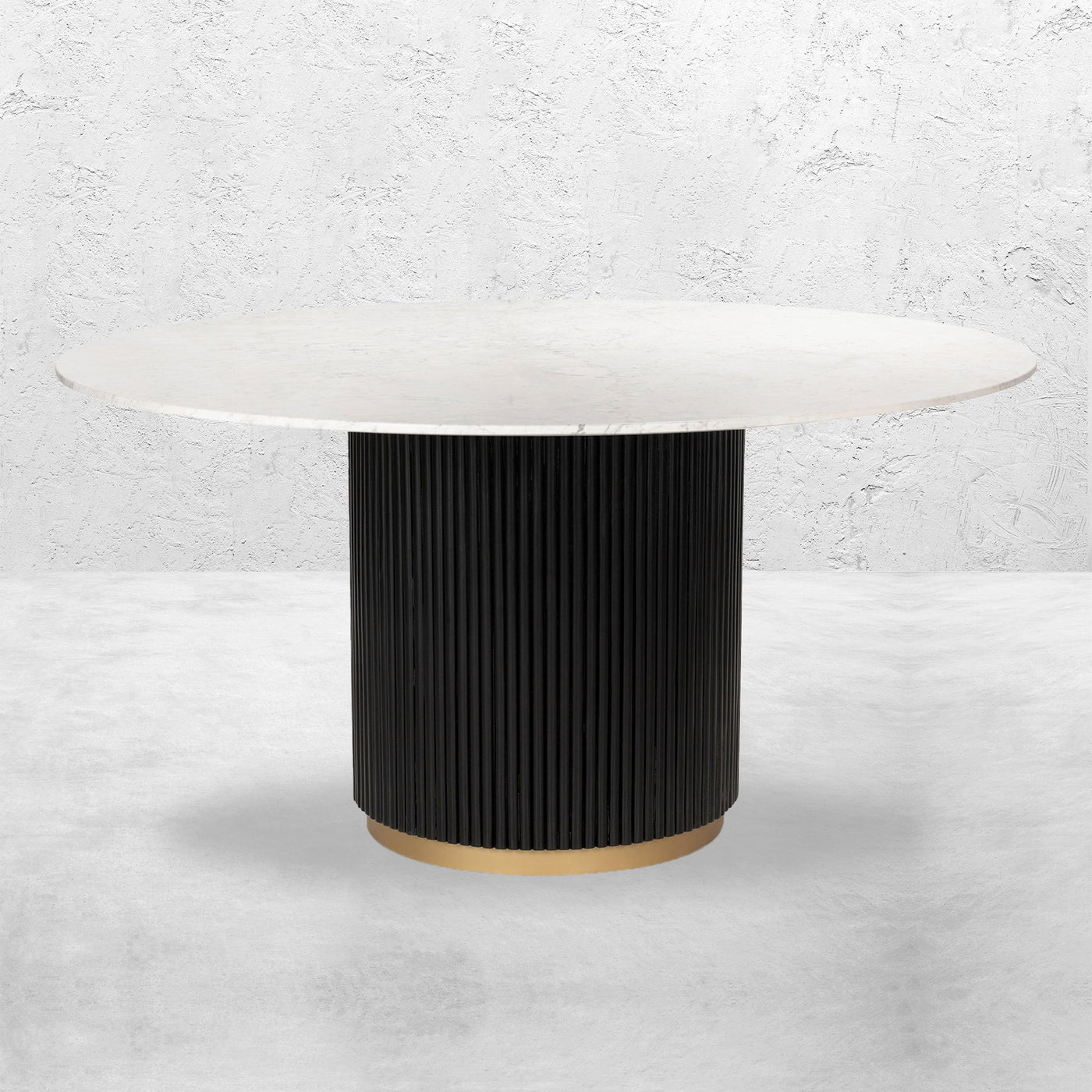 Jaguar Sun Round Dining Table with Marble Top - Tom Collins Home