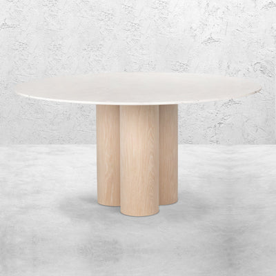 Lagniappe Round Marble Dining Table - Tom Collins Home
