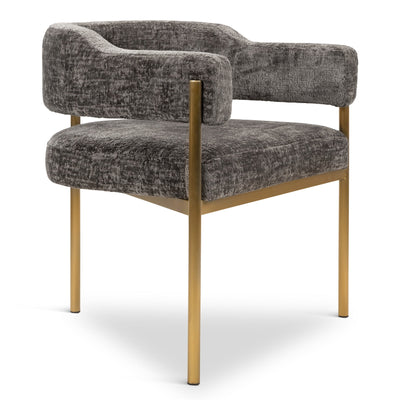 Pain Killer DIning Chair in Hammered Chenille - Tom Collins Home