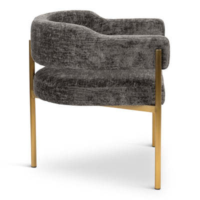 Pain Killer DIning Chair in Hammered Chenille - Tom Collins Home