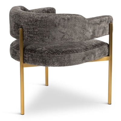 Pain Killer DIning Chair in Hammered Chenille - Tom Collins Home