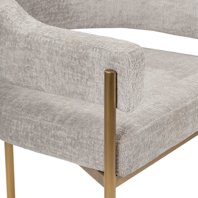 Pain Killer DIning Chair in Hammered Chenille - Tom Collins Home
