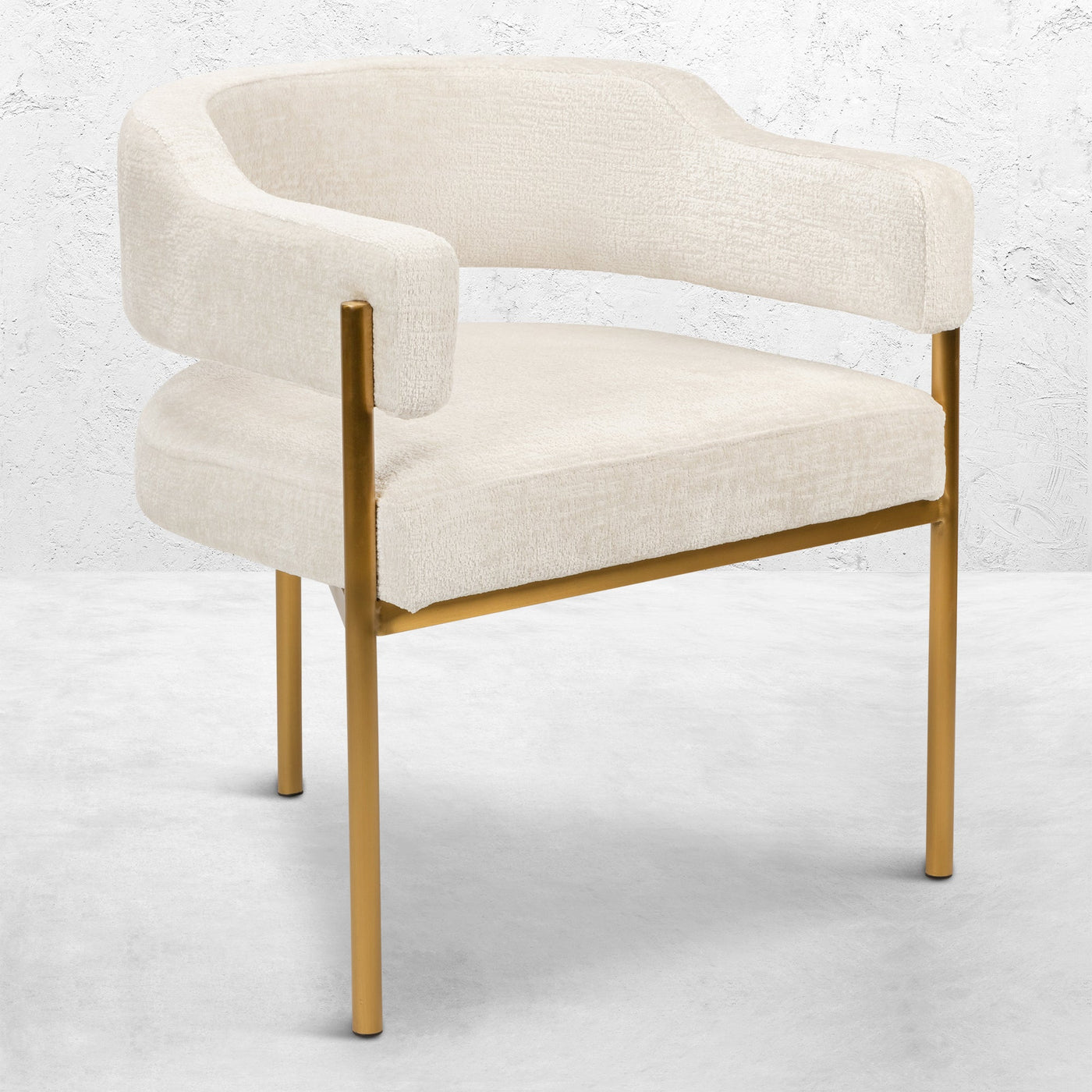 Pain Killer DIning Chair in Hammered Chenille - Tom Collins Home
