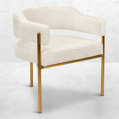 Pain Killer DIning Chair in Hammered Chenille - Tom Collins Home