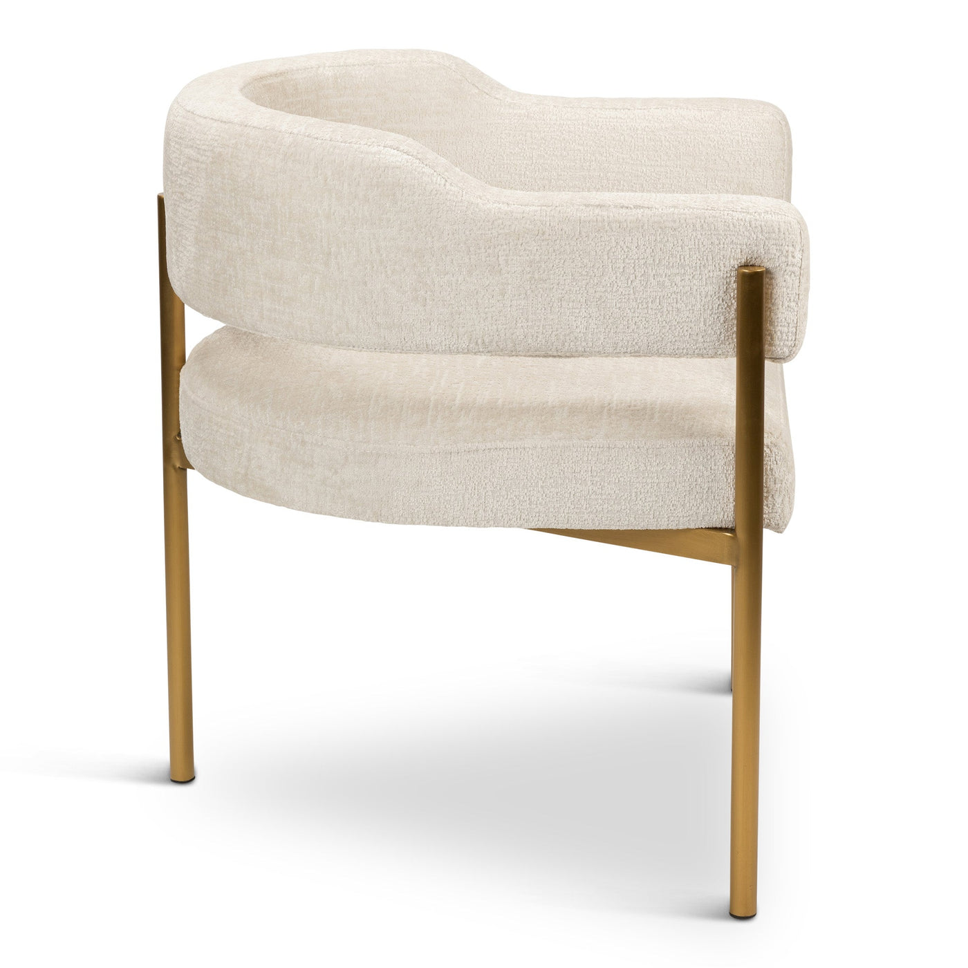 Pain Killer DIning Chair in Hammered Chenille - Tom Collins Home
