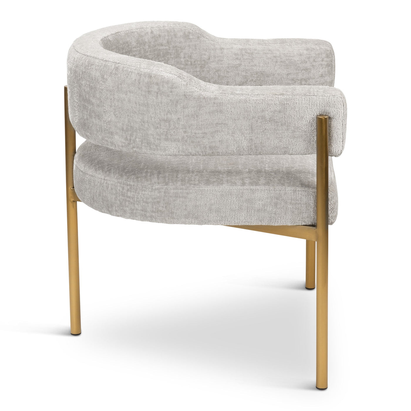 Pain Killer DIning Chair in Hammered Chenille - Tom Collins Home