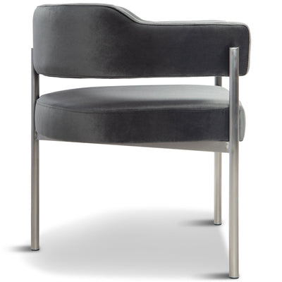 Pain Killer Dining Chair in Velvet - Tom Collins Home
