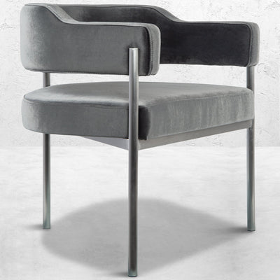 Pain Killer Dining Chair in Velvet - Tom Collins Home