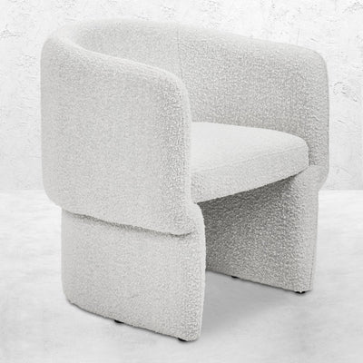Piña colada Dining Chair in Boucle - Tom Collins Home
