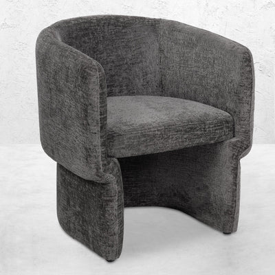 Piña colada Dining Chair in Hammered Chenille - Tom Collins Home