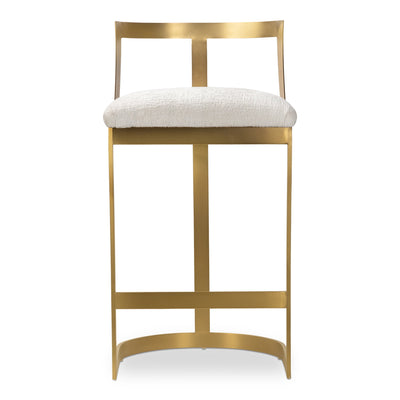 Pisco Punch Bar And Counter Stool in Hammered Chenille - Tom Collins Home