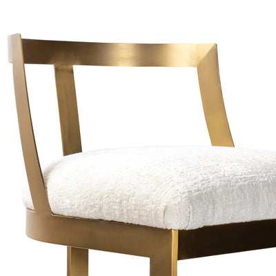 Pisco Punch Bar And Counter Stool in Hammered Chenille - Tom Collins Home