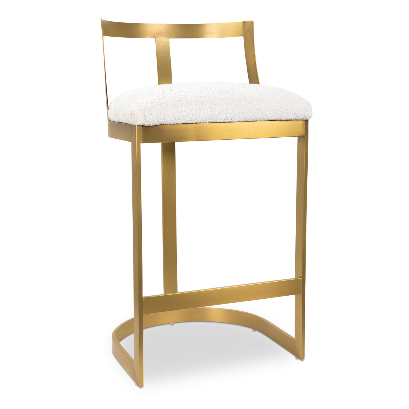 Pisco Punch Bar And Counter Stool in Hammered Chenille - Tom Collins Home