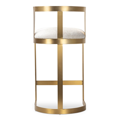 Pisco Punch Bar And Counter Stool in Hammered Chenille - Tom Collins Home