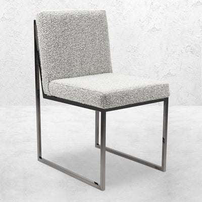 Screwdriver Dining Chair in Boucle - Tom Collins Home