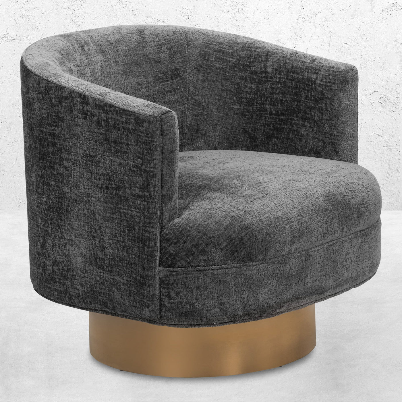Studio 54 Occasional Chair in Hammered Chenille - Tom Collins Home