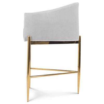 Trader Vic's Bar and Counter Stool in Velvet - Tom Collins Home