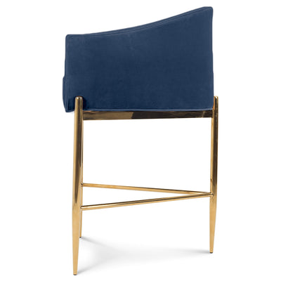 Trader Vic's Bar and Counter Stool in Velvet - Tom Collins Home