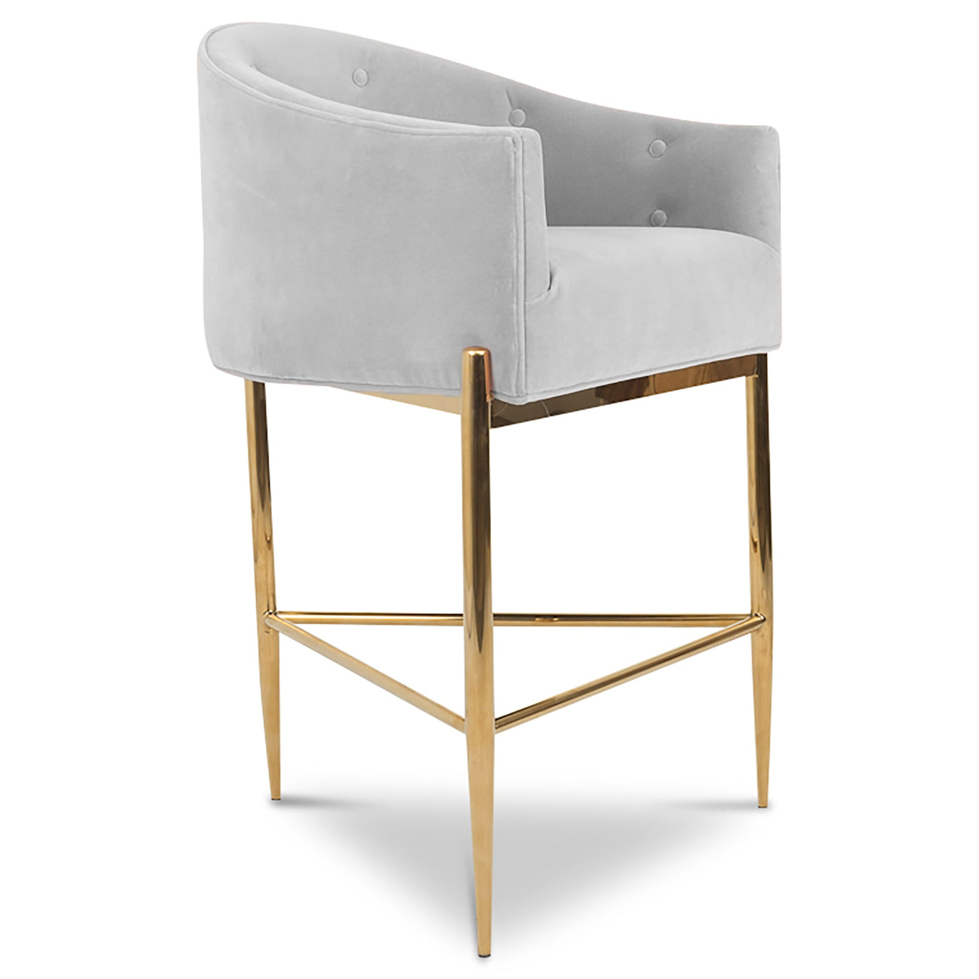 Trader Vic's Bar and Counter Stool in Velvet - Tom Collins Home