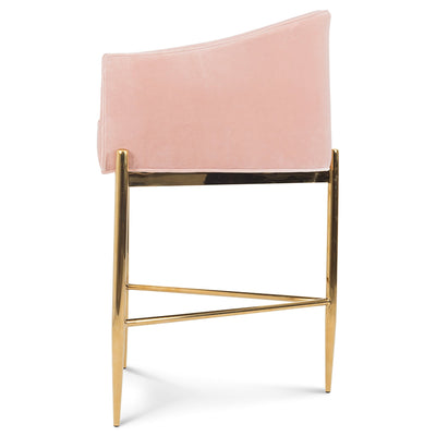 Trader Vic's Bar and Counter Stool in Velvet - Tom Collins Home
