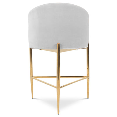 Trader Vic's Bar and Counter Stool in Velvet - Tom Collins Home
