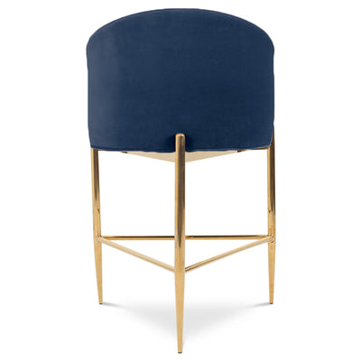 Trader Vic's Bar and Counter Stool in Velvet - Tom Collins Home