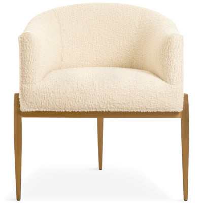 Trader Vic's Dining Chair in Faux Sheepskin - Tom Collins Home