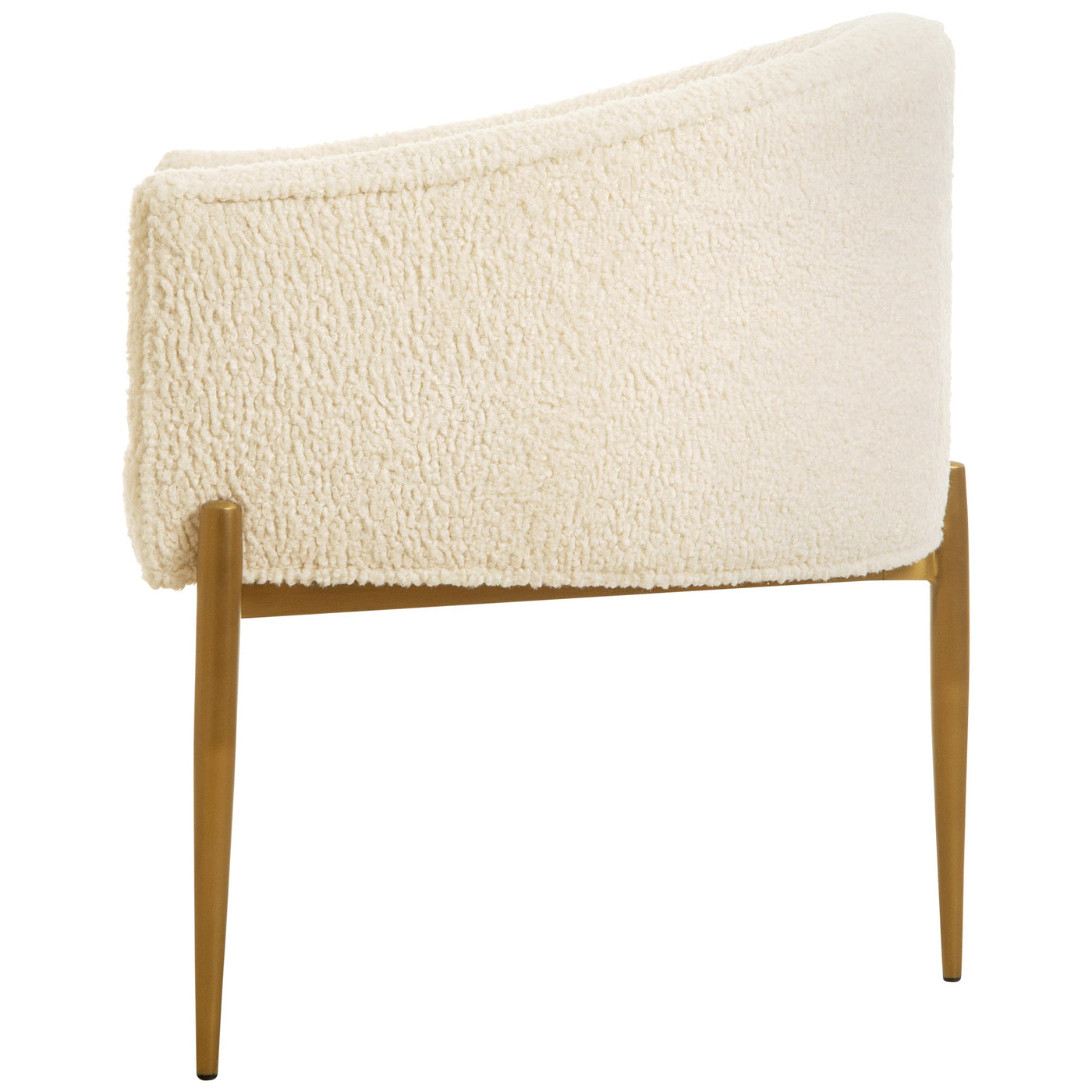 Trader Vic's Dining Chair in Faux Sheepskin - Tom Collins Home