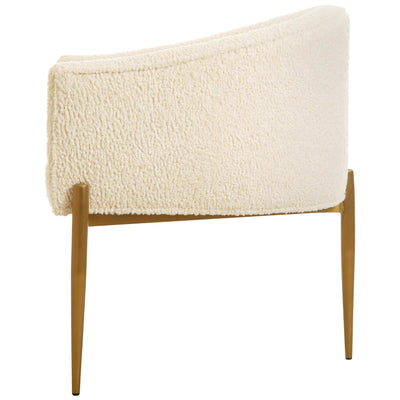 Trader Vic's Dining Chair in Faux Sheepskin - Tom Collins Home
