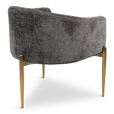 Trader Vic's Dining Chair in Hammered Chenille - Tom Collins Home