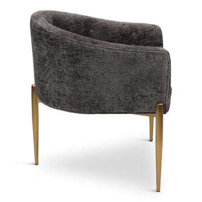 Trader Vic's Dining Chair in Hammered Chenille - Tom Collins Home