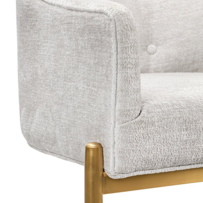 Trader Vic's Dining Chair in Hammered Chenille - Tom Collins Home