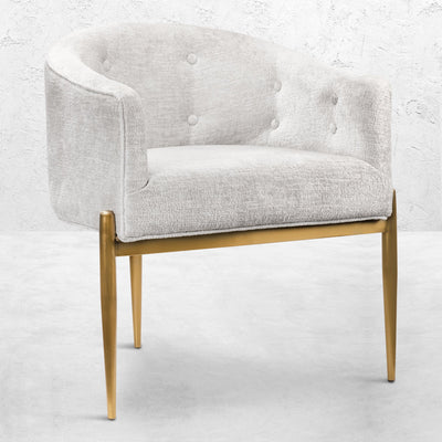 Trader Vic's Dining Chair in Hammered Chenille - Tom Collins Home