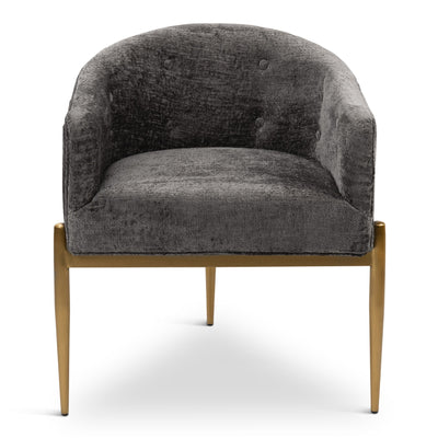 Trader Vic's Dining Chair in Hammered Chenille - Tom Collins Home
