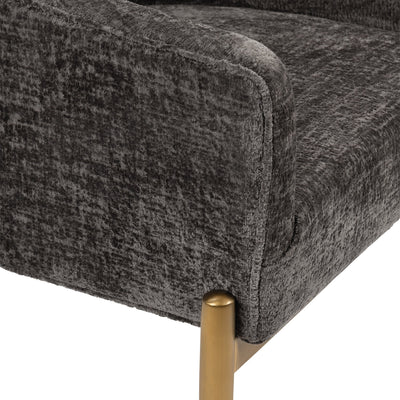Trader Vic's Dining Chair in Hammered Chenille - Tom Collins Home