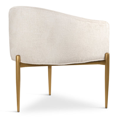Trader Vic's Dining Chair in Hammered Chenille - Tom Collins Home