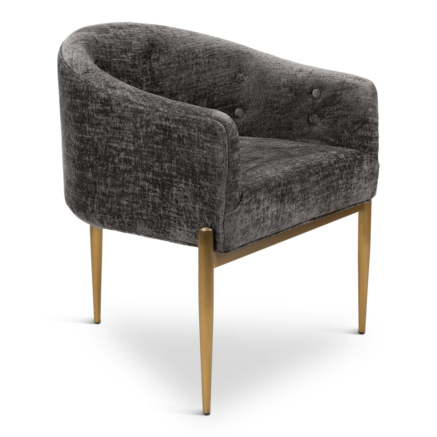 Trader Vic's Dining Chair in Hammered Chenille - Tom Collins Home