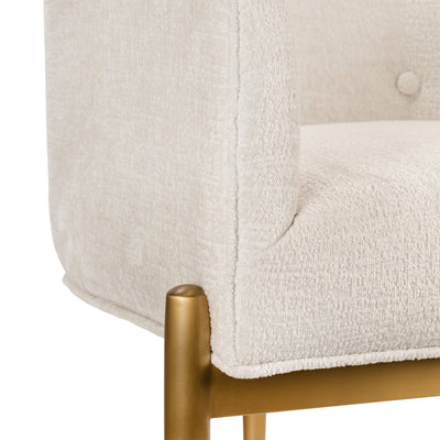 Trader Vic's Dining Chair in Hammered Chenille - Tom Collins Home